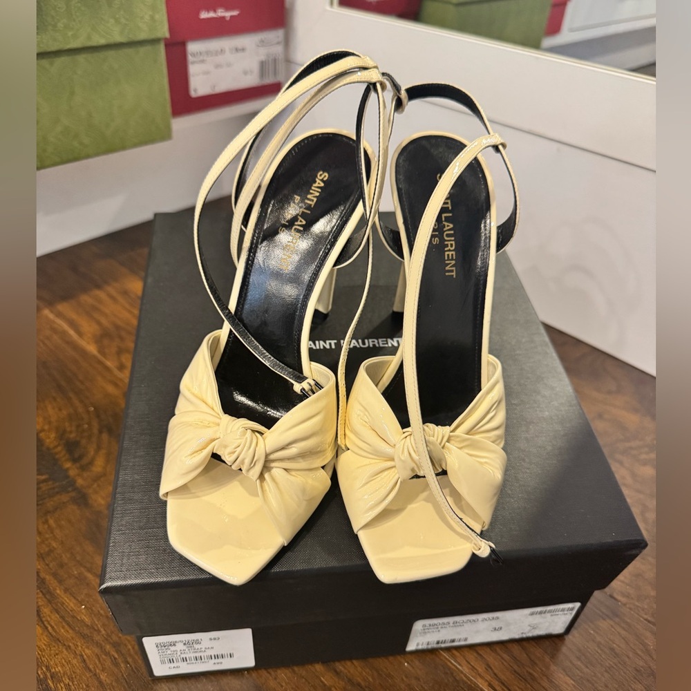 Saint Laurent  Cream Women's Heels